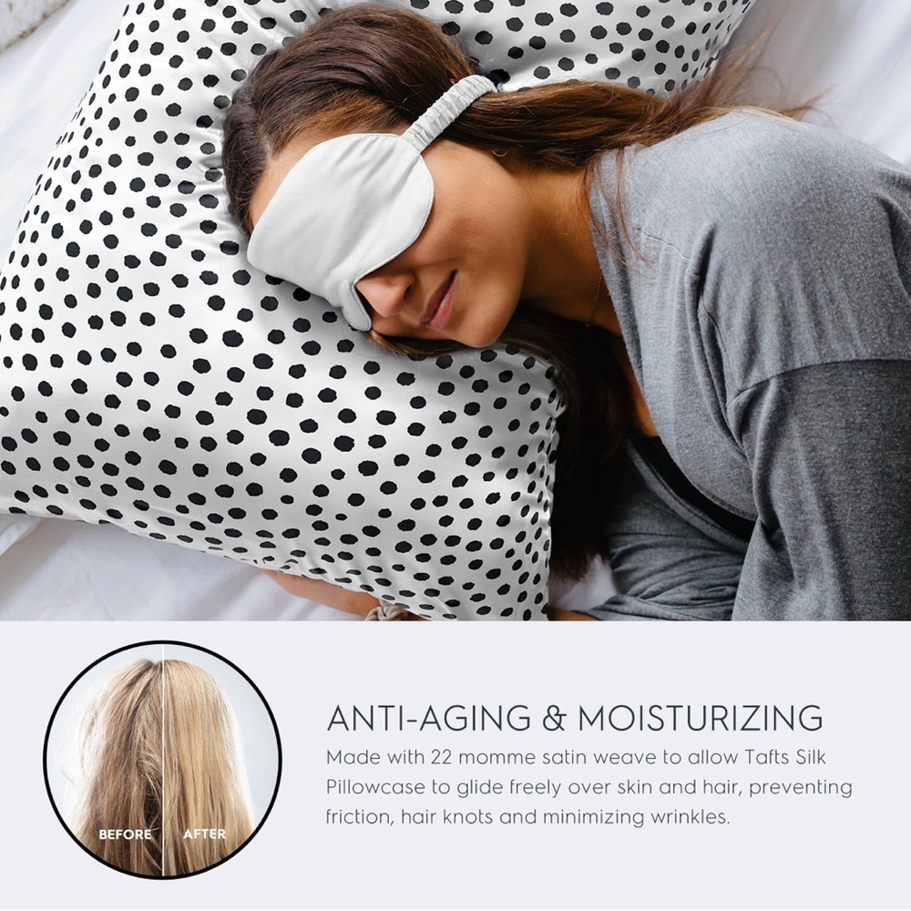 NEW - 2 Taft’s Silk Pillow Cases - Envelope Closure, Cooling, Natural, Organic
